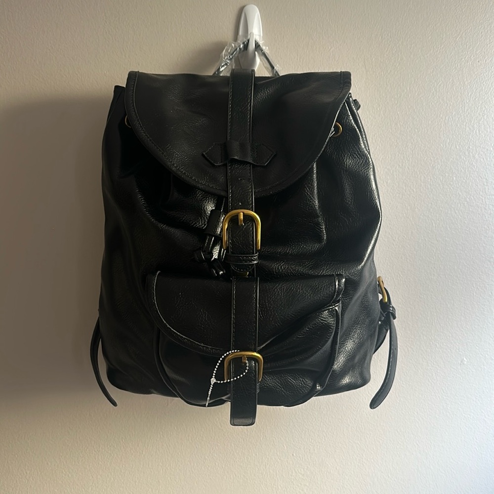 Urban Outfitters vegan leather drawstring backpack NWT